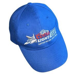 Like New US Air Force Coors Light Blue Hat